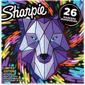 SHARPIE Marqueurs permanents Special Edition Wolf Fine & Ultra Fine Lot de 26