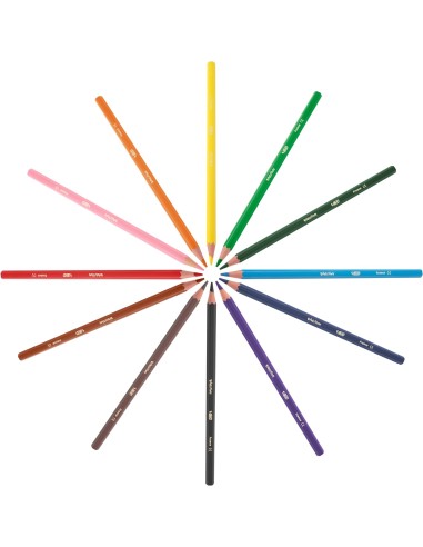 Bic Kids Evolution Ecolutions Crayons De Couleur, Coloris Assortis, 12 unités